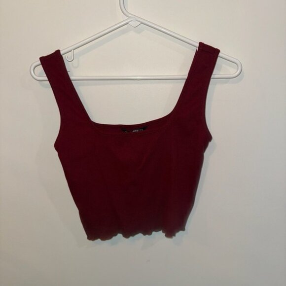 SHEIN Red Crop Fitted Tank Top - Picture 2 of 8